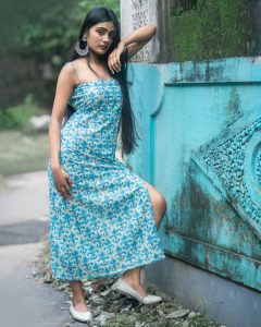 Adrija Side Slit Dress