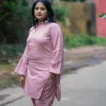 Vneck Pink Co-ord Set